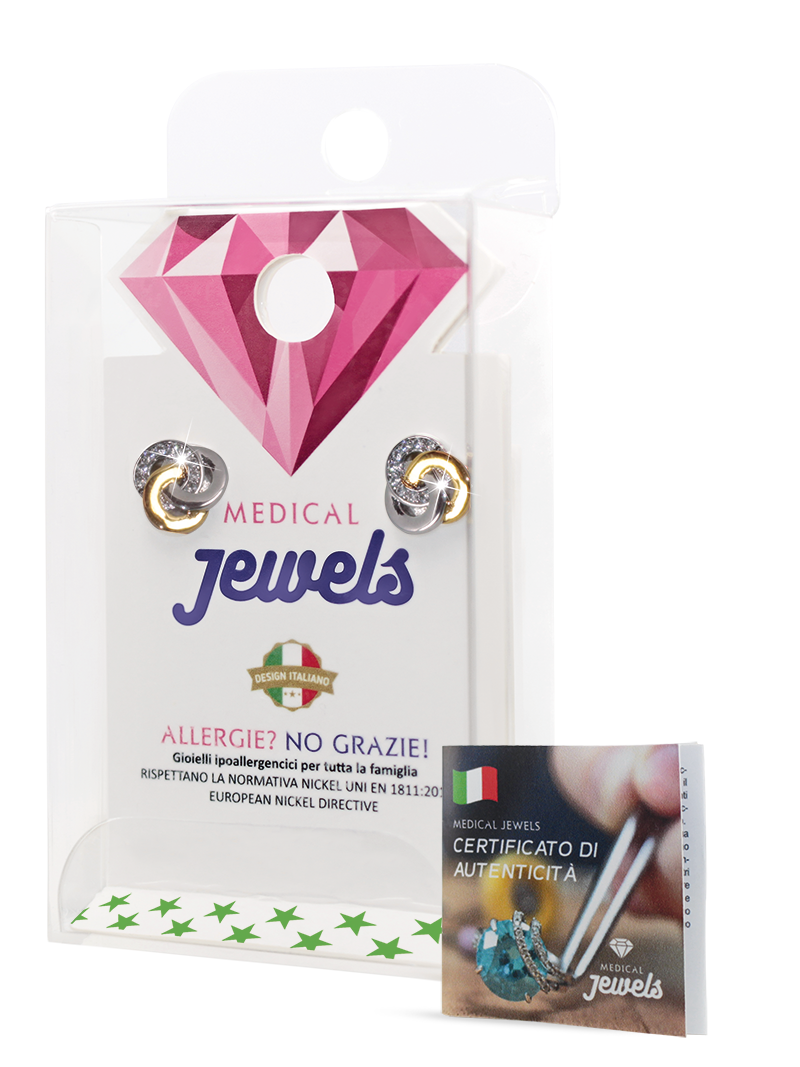 confezione orecchini con certificato