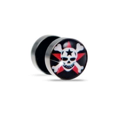 orecchini_bottone_skull_argento_acciaio_chirurgico