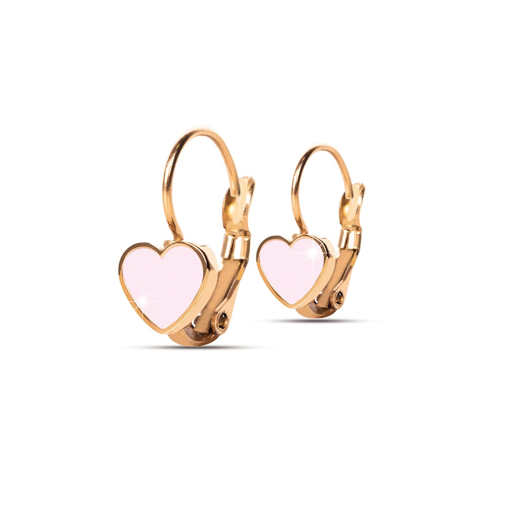 Diamday 20G Orecchini Bambina Anallergici - Set 8 Paia In Acciaio 316L Con Perla, Cuore, Farfalla, CZ - 2