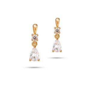 Pendente pietra goccia bianca