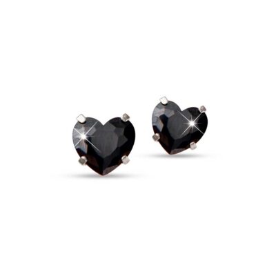 Punto luce cuore nero 6mm