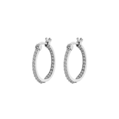 Cerchio argento con pavè