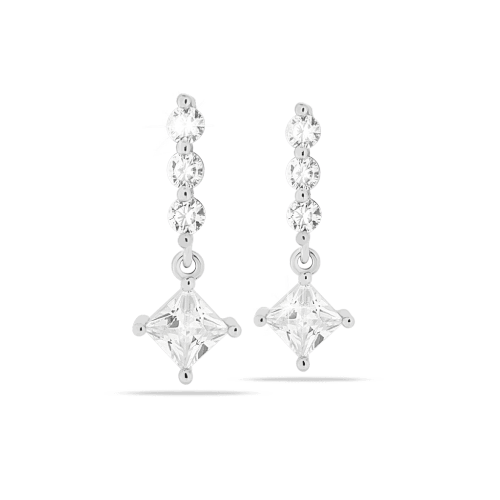 Pendente con pietra a rombo