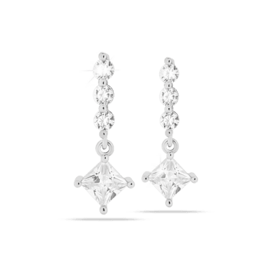 Pendente con pietra a rombo