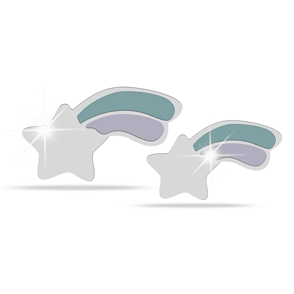 Stella cadente smaltata