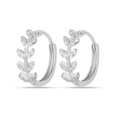 466 - Cerchio con foglie argento