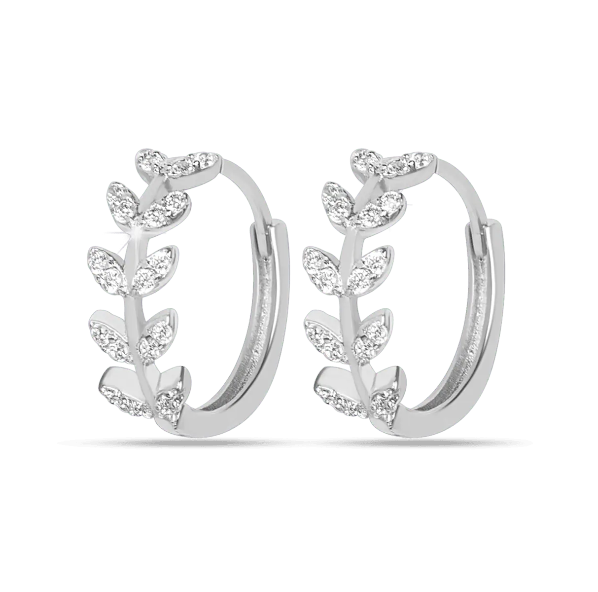 466 - Cerchio con foglie argento