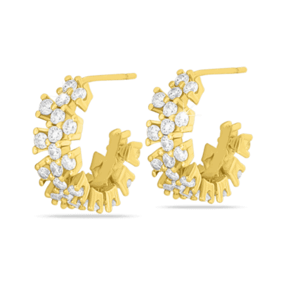 orecchini anallergici Multizirconi gold