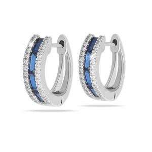 Orecchini A Cerchio Infinity In Argento 925 Con Zirconi - Ipoallergenici, Unisex, Diametro 11mm