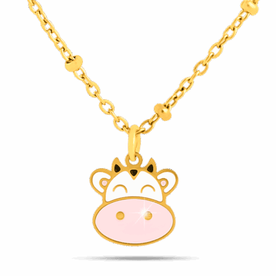 collana anallergica bimba mucca