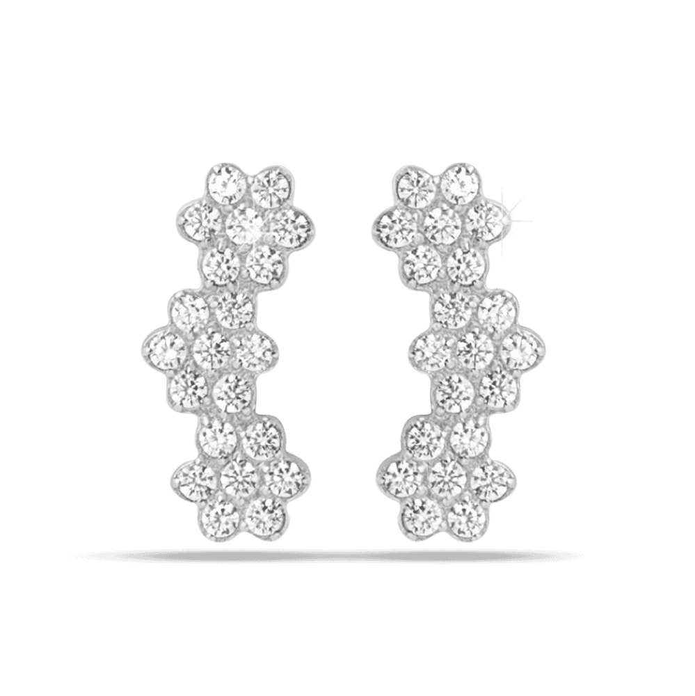 orecchini anallergici tris di fiori