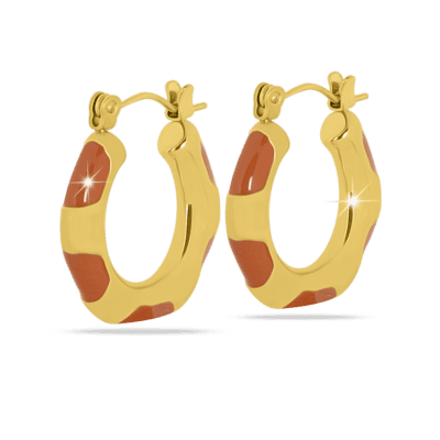 513 cerchietto oro e arancione