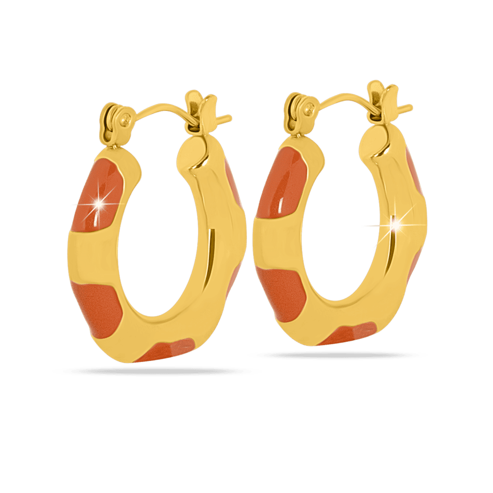 513 cerchietto oro e arancione