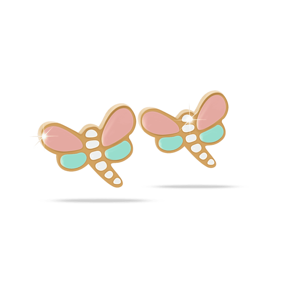 orecchini anallergico libellula